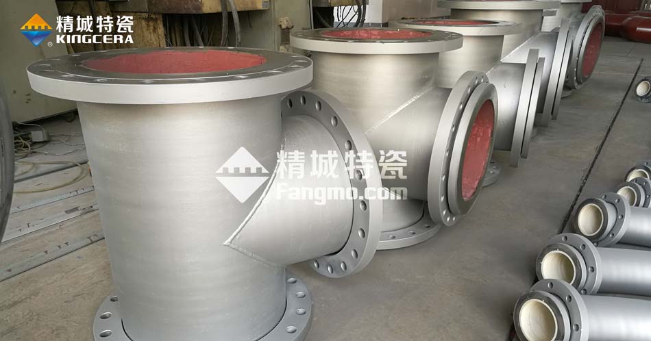 东升国际耐磨陶瓷三通管道 东升国际耐磨陶瓷三通管道